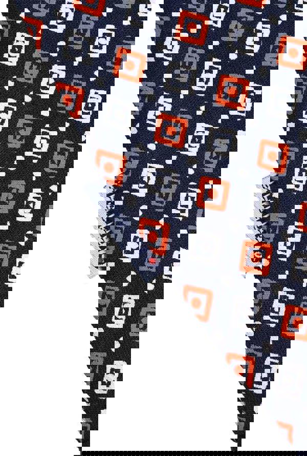 Lambretta All Over Geometric Mens Smart Classic Retro Polo Shirt