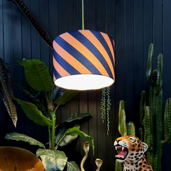 love frankie Peach Fuzz Helter Skelter Velvet Lampshade