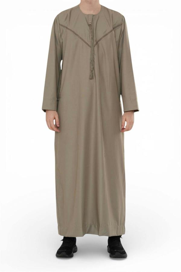 Infinity Leather Men's Eid Moroccan Thobe Robe Djellaba Ramadan Eid Jubba- HM10