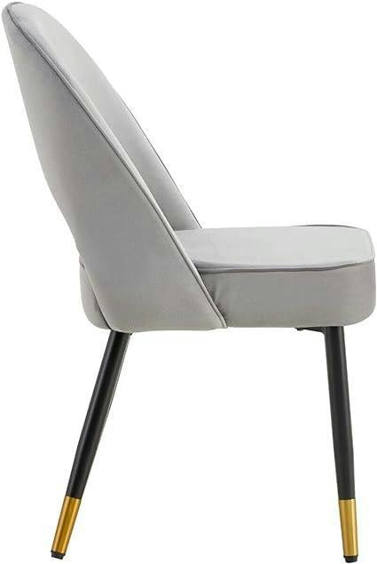 HYGRAD BUILT TO SURVIVE Padded Velvet Dining Chairs with Black Legs – Set of 2 | HYGRAD®