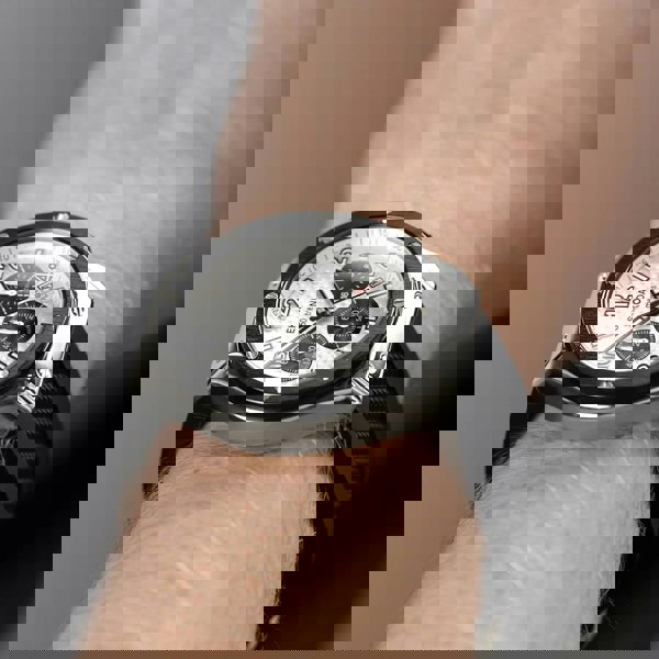 Sekonda Mens Titan White Dial Chronograph Watch 30256