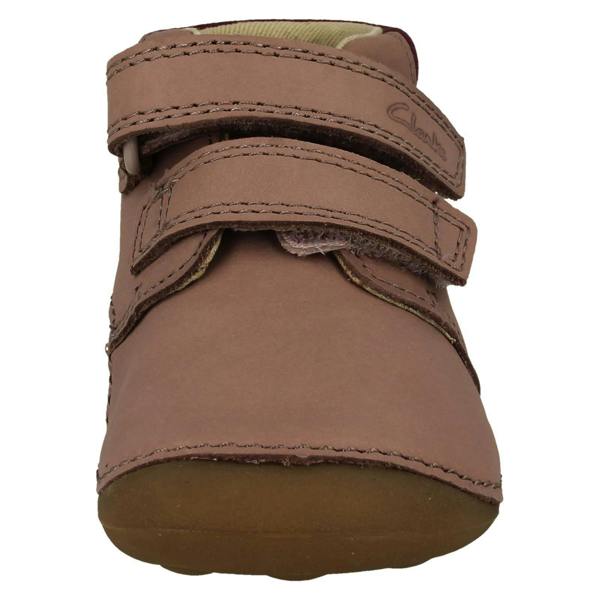 Clarks Childrens Clarks Soft Hook & Loop Ankle Boots Tiny Play T