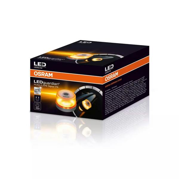 Osram Road Flare Signal V16 LED Guardian - DGT 3.0 Certified Mandatory in Spain