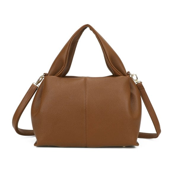 Kitise Lightweight Pebble Grain Satchel Crossbody Shoulder Bag