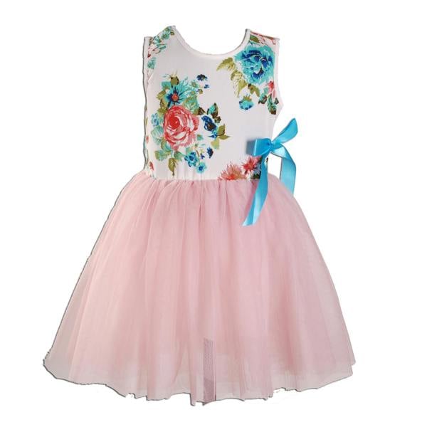 Cinda Coloured Floral Tutu Dress