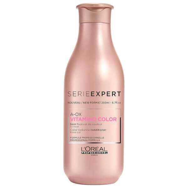 L'Oreal Serie Expert Vitamino Color Conditioner nourishes colour-treated hair helping colour last up to 8 weeks.