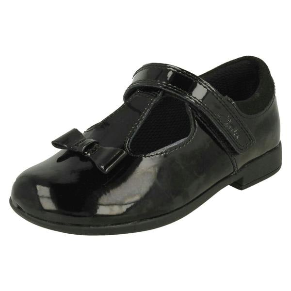 Clarks Girls Clarks Bow Detailed School Shoes Scala Hope