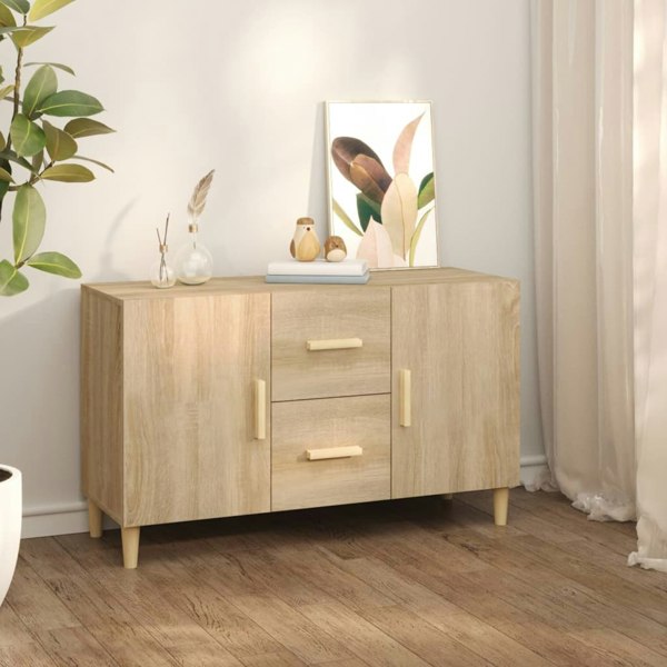Berkfield Sideboard Sonoma Oak 100x36x60 cm Engineered Wood
