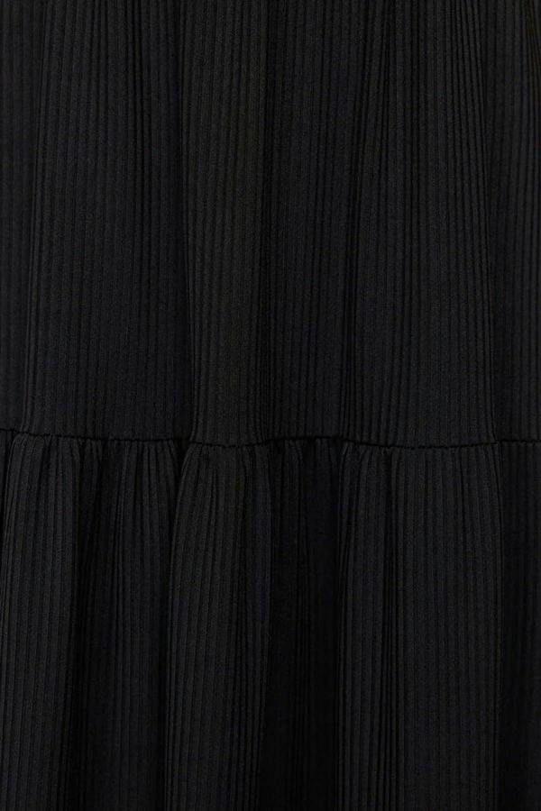 WOVCOR V-Neck Sleeveless A-Line Maxi Knit Dress