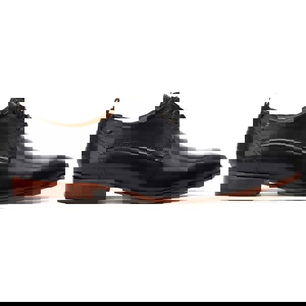 Base London Gambino Excel Leather Men's Black Lace-Up Shoes