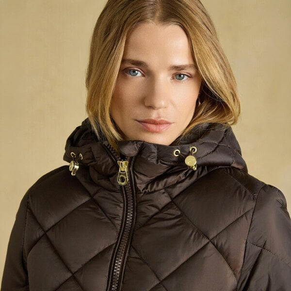 Joules CHESSINGTON Puffer Coat   in  Brown