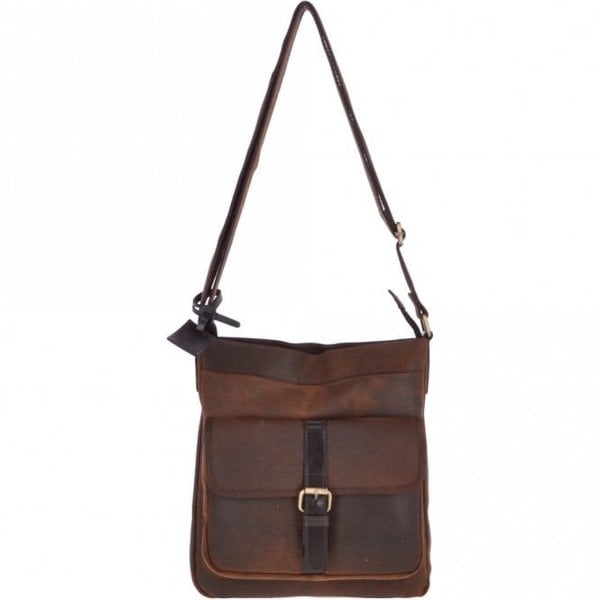 Ashwood Vintage Oily Hunter Leather Travel Bag Brown: Doug
