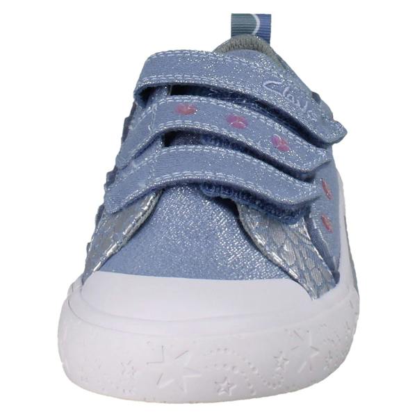 Clarks Girls Clarks Canvas Foxing Trim