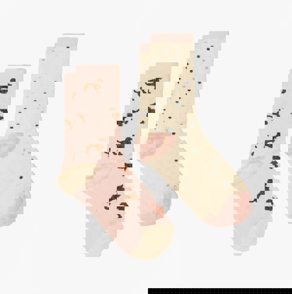 Joules EVERYDAY Womens Socks Pink/Blue