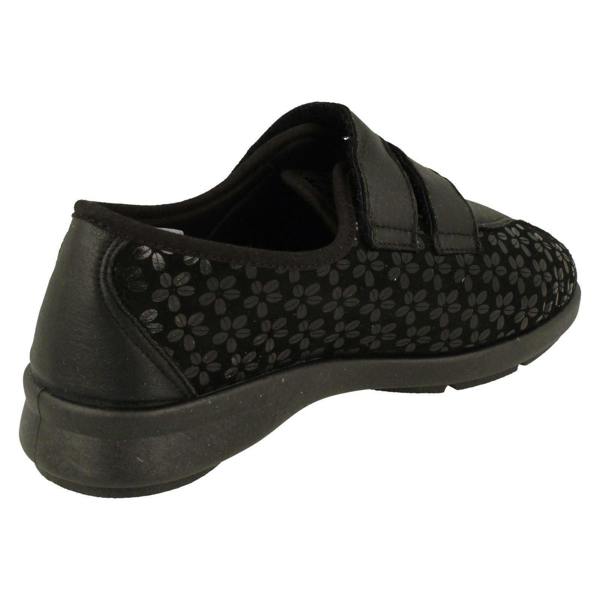 DB Shoes Ladies Easy B Casual Stretch Hook And Loop Shoes Azalea