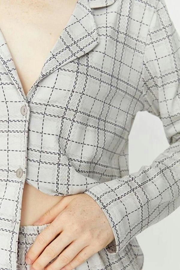 WOVCOR 2-Piece 100% Cotton Argyle Knit Pajama Set