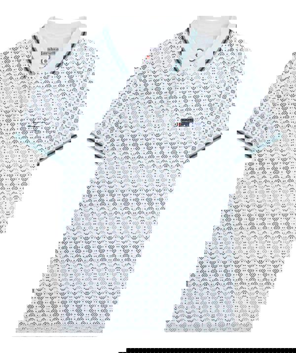 Lambretta All Over Geometric Mens Smart Classic Retro Polo Shirt