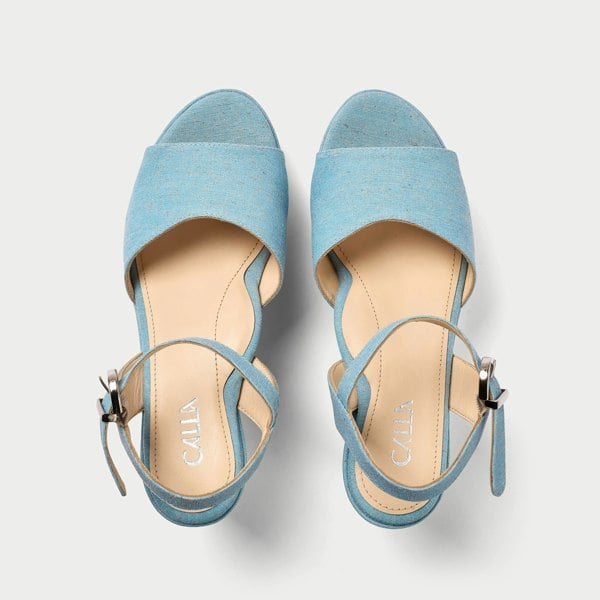 Calla Rosa Shoes - Denim Canvas