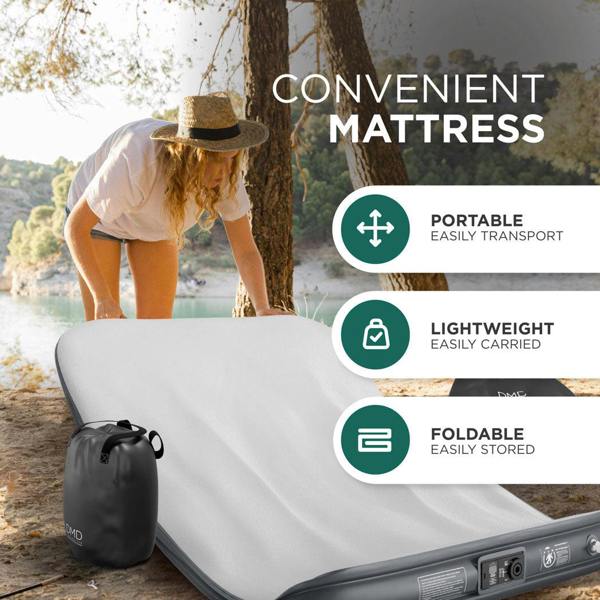 DMD Collective Double Air Bed with Built-In Pump