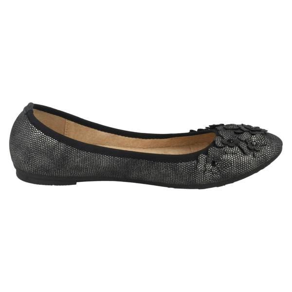 Spot On Ladies Spot On Casual Flat Ballerina Shoes
