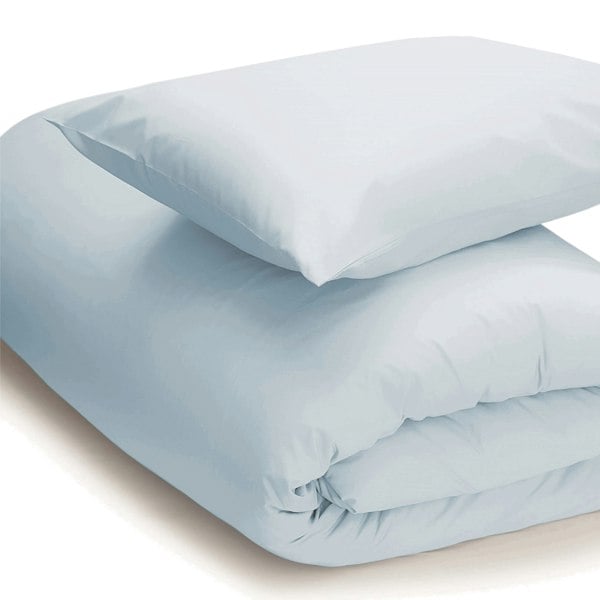 Belledorm Easycare Percale Duvet Cover - Duck Egg Blue