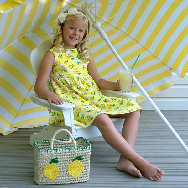 Rachel Riley Lemon Stripe Jersey Dress