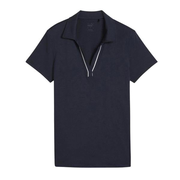 Puma Womens/Ladies Cloudspun Piped Short-Sleeved Polo Shirt - Deep Navy - 