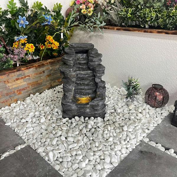 Tranquillity Water Features Mini Rock Cascade Rock Effect Water Feature