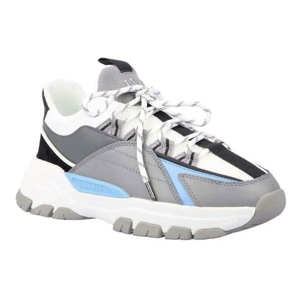 Lavair Mens Creator Evo Suede Trainers - White/Blue