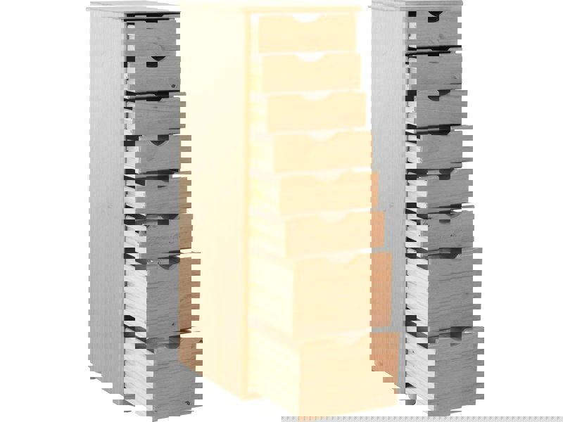 Dorel Home Gava Chest with 8 drawers in stained wax