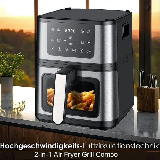 Havendro LCD Digital Air Fryer Pan-fried Steak Low Fat Oil free Oven Frying Kitchen Cook