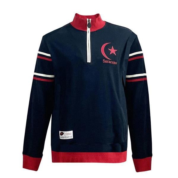 Saracens-Rugby-Club-Sweatshirt-Zipper-1992-Front