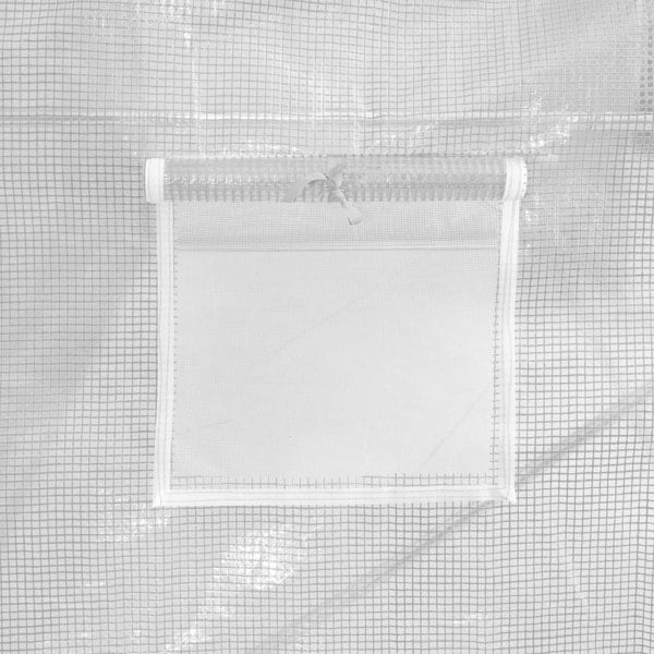 Berkfield Greenhouse with Steel Frame White 6 m�__ 3x2x2 m
