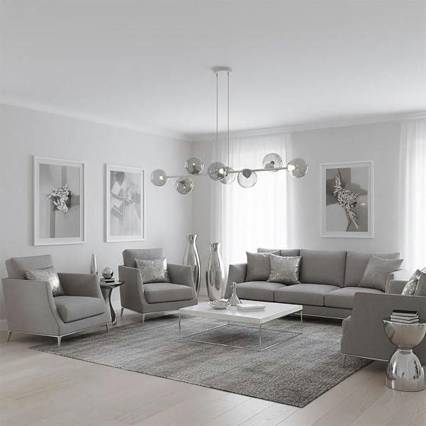 Emibig MAGNUS Pendant Lamp 8 x E14 Grey / Graphite
