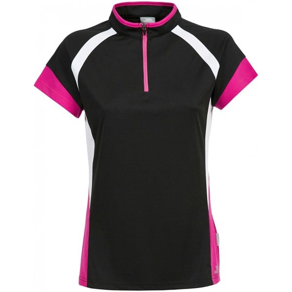 Trespass Womens Harpa Short Sleeve Cycling Top - Black