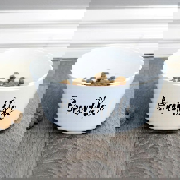 Personalised Memento Company Personalised Name Plastic Cat Bowl