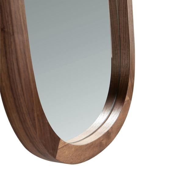Angel Cerdá Oval walnut wall mirror 3234