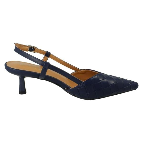 Spot On Ladies Spot On Woven Low Heel Shoes F00488