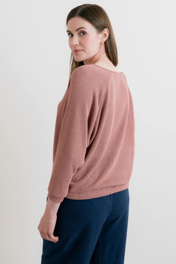 Lily & Me Rewilding Batwing Jumper Soft Pink