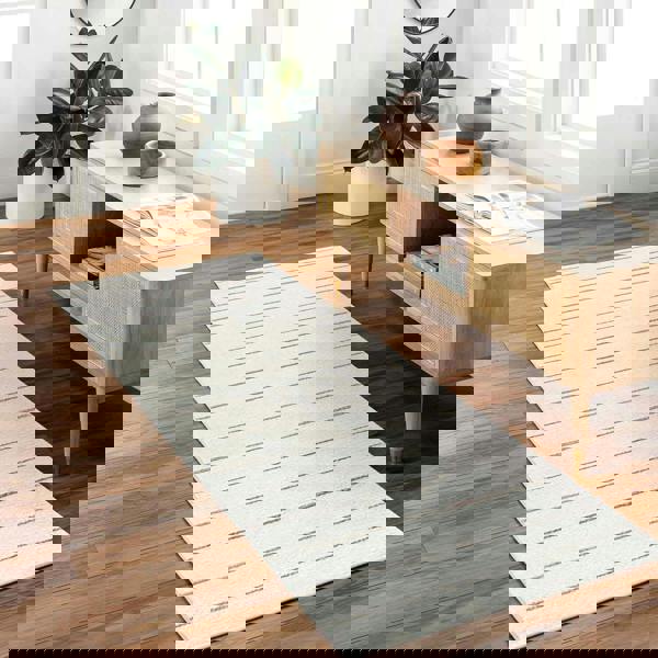 Livabliss Our Pnw Home Cascade-Modern Ivory Taupe Graphic High Pile Rug