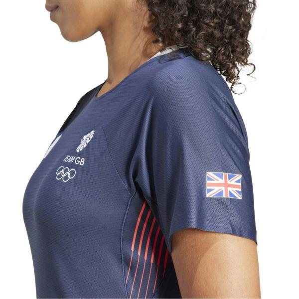 Adidas Womens/Ladies Adizero Team GB T-Shirt - Legend Ink - 