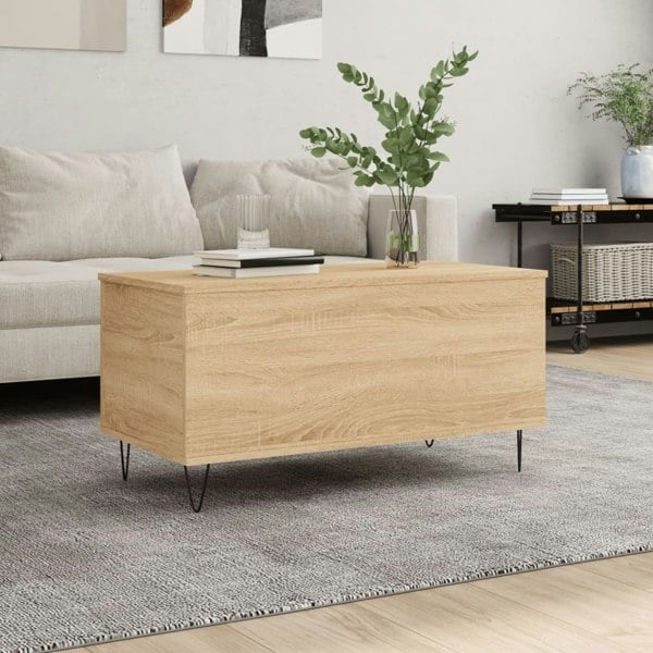 Berkfield Coffee Table Sonoma Oak 90x44.5x45 cm Engineered Wood