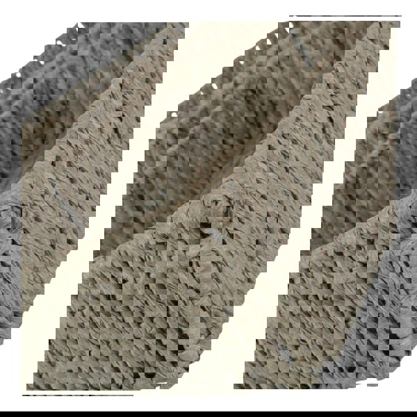 Rectangular Grey Straight-sided Paper Rope Trays