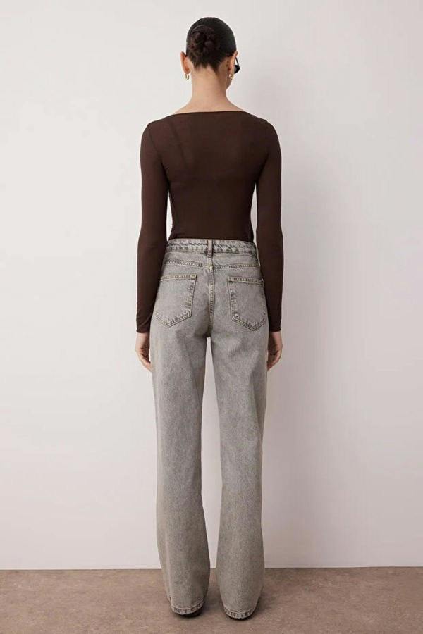 WOVCOR High Waist Wide Leg Jeans