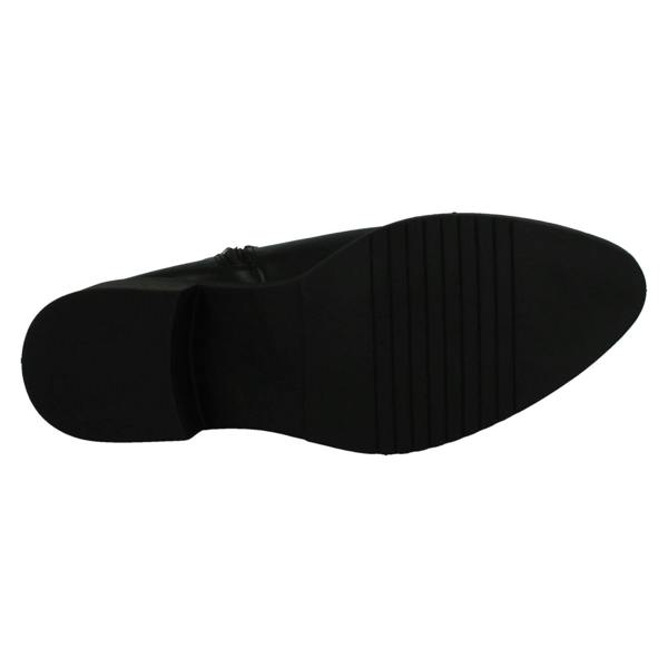 Spot On Ladies Spot On Low Ankle Boots with Ring Trim Strap F51240