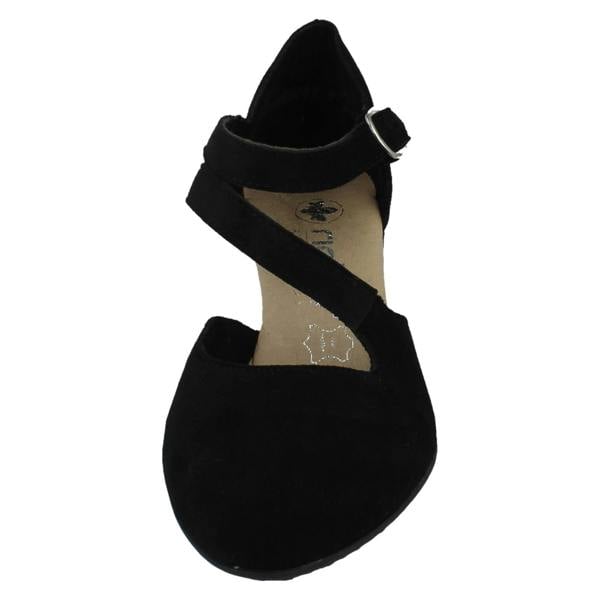 Rieker Ladies Rieker Buckle Fastening High Heeled Shoes 41080