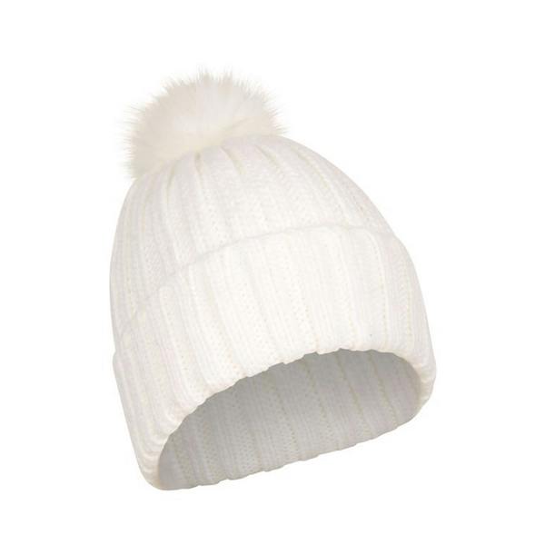 Mountain Warehouse Womens/Ladies Geneva Borg Lined Beanie - White - 