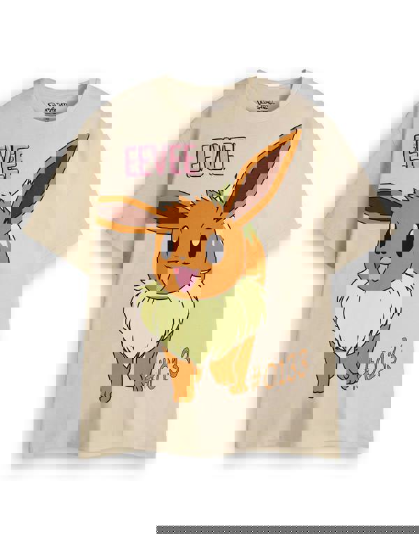 Pokemon Girls Multicoloured Pikachu, Eevee & Jigglypuff Multi-Pack of 3 Short-Sleeved T-Shirts