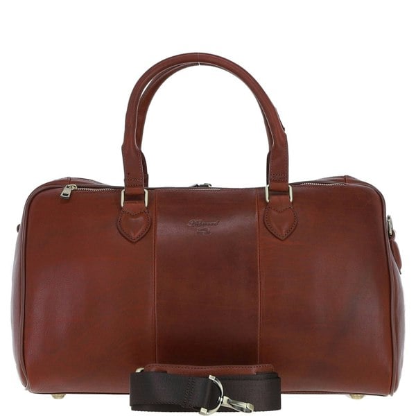 Real Leather Duffle Bag with Detachable Strap: pl-47