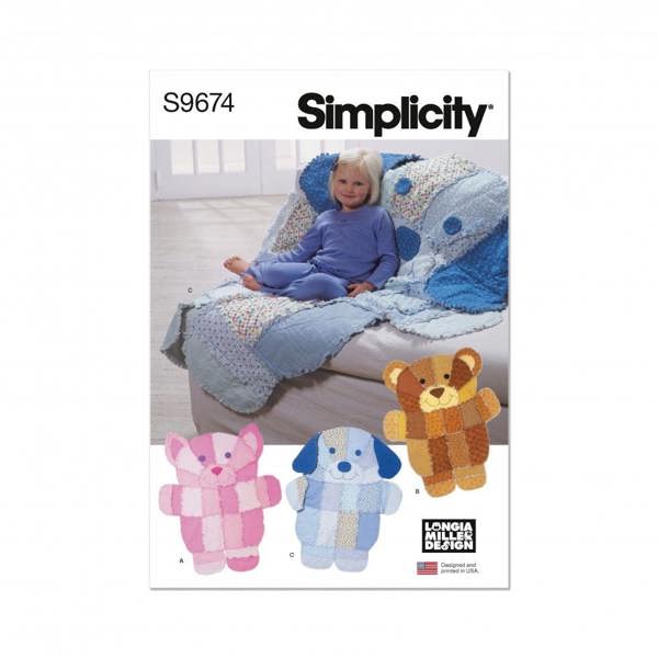 Simplicity Sewing Pattern 9674, Blankets, Quilts OS (One Size) - Intermediate